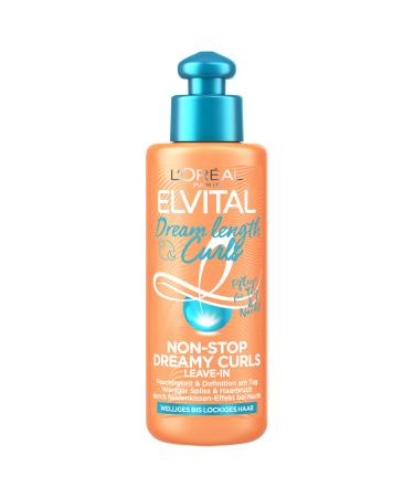 L'Or al Paris Elvital Leave-in Conditioner for defined curls anti-frizz hair cure for more swing and grip Dream Long Curls Non-STOP Dreamy Curls 1 x 200 ml 200 ml (1 Pack)