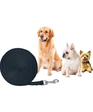 Dog Training Lead Leash 5m/32ft Long Dog Recall Lead Long Line for Dog Tracking Training Long Lead Leash for Pet Recall Obedience (Black) 5m Black - Buy Online on SooperMarket.com