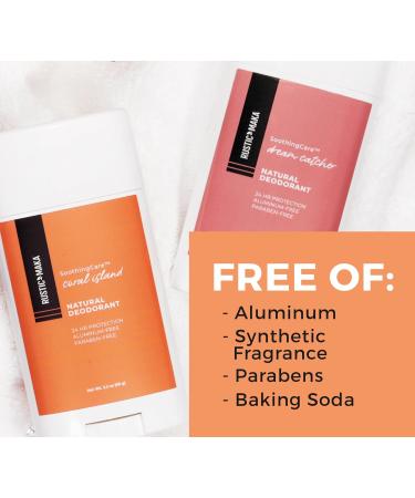 Rustic MAKA Natural Deodorant Coral Island Aluminum-Free Paraben-Free No Baking Soda Deodorant Magnesium Synthetic Fragrance-Free Cruelty-Free - Buy Online on SooperMarket.com