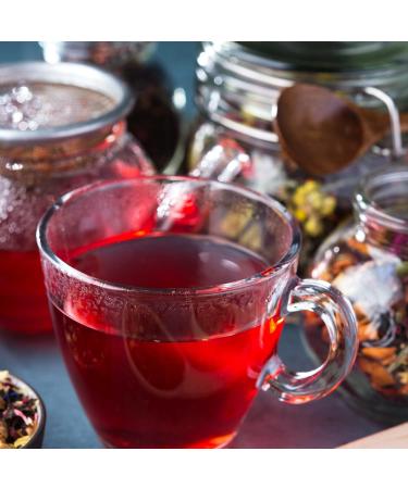 Organic Dried Hibiscus Flowers 1000g - Sour Fruity Taste | Sweet Aromatic Tea & Ideal for Salads Desserts Joghurt | Achterhof Quality - Buy Online on SooperMarket.com
