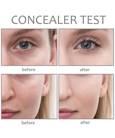6-In-1 Color Correcting Concealer Contour Palette for Dark Circles & Blemishes with 2 Brushes - Buy Online on SooperMarket.com