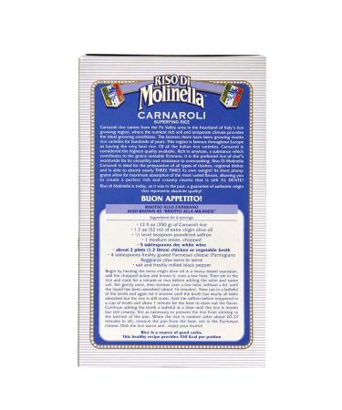 Carnaroli Riso di Molinella 2.2 Lb - Pack of 2 | Premium Italian Rice - Buy Online on SooperMarket.com