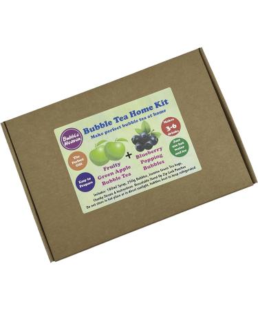 Fruity Green Apple with Blueberry Popping Bobas Bubble Tea Kit 3 to 6 Drinks - Buy Online on SooperMarket.com
