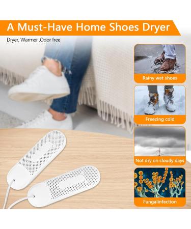 Portable Electric Shoe Dryer & Warmer with Timer | Safe & Fire Resistant Footwear Dehumidifier for Shoes, Boots, Gloves, Socks | Ideal for Rainy Days - Buy Online on SooperMarket.com