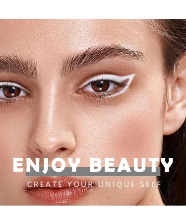 HOSAILY Gel Eyeliner Set Waterproof Creamy White Eyeliner Pencil & Shimmer Eyeshadow Stick for Eye Makeup (2 Colors) 0.50 Ounce - Buy Online on SooperMarket.com