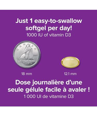 Webber Naturals Vitamin D3 1000 IU 500 Softgels For Healthy Bones Teeth and the Maintenance of Good Health 500 count (Pack of 1) - Buy Online on SooperMarket.com