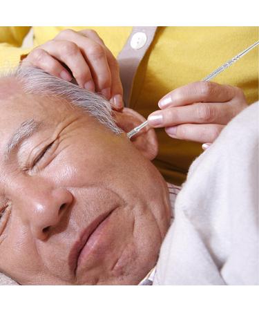 Stainless Steel Spiral Ear Wax Remover Double Ended Ear Cleaner with Brush and Storage Box - Silver | Ear Pick Tool for Ear Wax Removal - Buy Online on SooperMarket.com