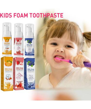 Ikasus Kids Fruit Flavor Whitening Toothpaste | Natural Foam Formula for Deep Cleansing | Ideal for Electric & U-Shaped Toothbrushes | Strawberry Flavor - Buy Online on SooperMarket.com