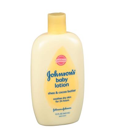 Johnson's Baby Lotion Shea & Cocoa Butter 15 fl oz - Gentle Moisturization for Baby's Soft Skin - Buy Online on SooperMarket.com