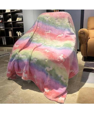 MOYORA Glow In The Dark Dinosaur Throw Blanket - Soft Toy Cozy Flannel Plush - Perfect Birthday Gift for Kids - 50x60 Unicorn - Buy Online on SooperMarket.com