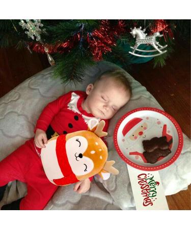 Christmas Elk Stuffed Animal Plush Pillow - Cute Soft Toy for Kids - Perfect Gift for Christmas & Birthdays - Decorative Pillow for Sofa & Bedroom - Buy Online on SooperMarket.com