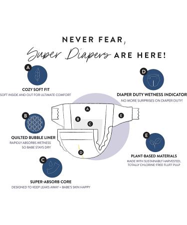 The Honest Company Overnight Diapers | Plant-Based & Sustainable | Size 6 (35+ lbs) | Sleepy Sheep Design | 42 Count Pack | Club Box | Eco-Friendly Solution - Buy Online on SooperMarket.com