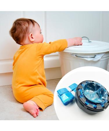 12-Piece Baby Diaper Refill Film | Smell-Tight 4.5m Diaper Pail Filler | Blue Diaper Bucket Refill Pack for Octagonal Diaper Pails - Buy Online on SooperMarket.com