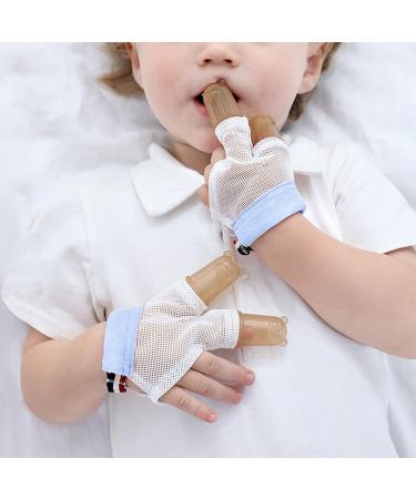 Adjustable Silicone Thumb Guard for Kids - Stop Thumb Sucking and Nail Biting with Breathable Compression Gloves (L) - Buy Online on SooperMarket.com