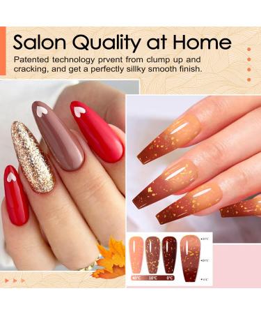 Lavender Violets Dip Powder Nail Kit 30 Colors Morandi Misty Glitter Skin Nude Gold Brown Sage Green Acrylic Liquid Set Base Top Coat Activator Brush Saver with Sticker Manicure Starter B704 - Buy Online on SooperMarket.com