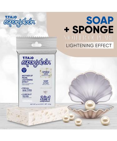 Mother of Pearl Soap Sponge - Cleansing Shower Scrubber - Oil Removal - Massage & Lather - 5-pack - Buy Online on SooperMarket.com
