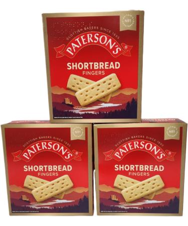 Paterson's Shortbread Fingers 300g Pack Of 3 Delicious Festive Scottish Cookies Sweet Butter Biscuit Delights - Buy Online on SooperMarket.com