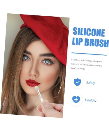 MAGICLULU 12pcs Silicone Lip Brush Travel Lip Brush Lip Makeup Brush Silicone Lip Scrubber Mini Tools Lip Applicators Lip Mask Applicator Flat Silica Gel White Concealer Brush 5.00X1.00X0.50CM White - Buy Online on SooperMarket.com