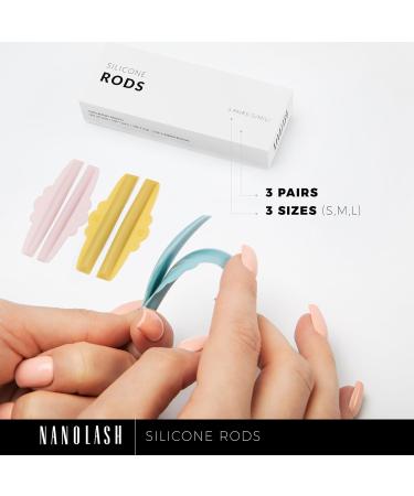 Nanolash Silicone Rods 3 pairs - lash lift rods silicone pads for eyelash lifting lash lift shields - Buy Online on SooperMarket.com