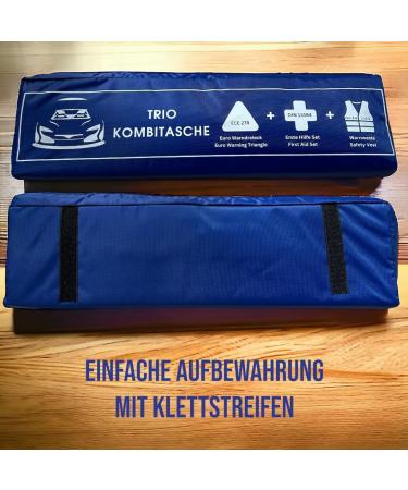 VZL KFZ Auto & Combith Construction Kit 2024 - T V Tested First Aid Set with Warning Triangle & Vests | International Shipping - Buy Online on SooperMarket.com