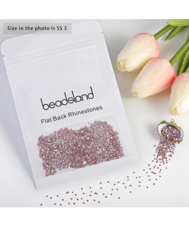 Beadsland 1440 Pieces Flat Back Rhinestones for Nails - SS3 Orange Nail Crystals (1.3-1.4mm) - High-Quality Craft Supplies - Buy Online on SooperMarket.com