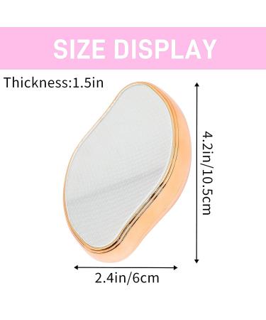 Koiernr Crystal Hair Eraser - Portable Mild Epilator for Painless Hair Removal - Skin Exfoliator Tool for Men and Women - Gold+Rose Red - Buy Online on SooperMarket.com
