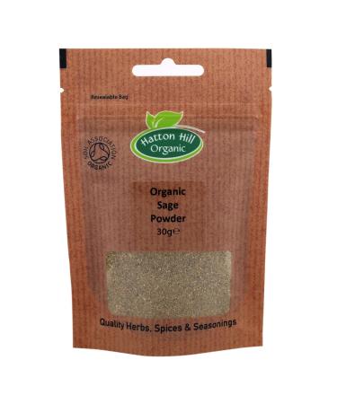 Organic Sage Powder 30g by Hatton Hill Organic - Free UK Delivery