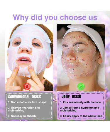 Rose Lavender Jelly Masks for Facials - Professional Skin Care Bulk Hydrogel Powder (650g - Buy Online on SooperMarket.com