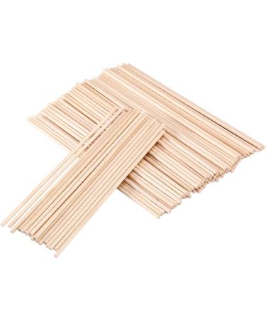 Senkary 1/8 x 6 Inch Wooden Dowel Rods - 100 Pieces, Unfinished Natural Wood Craft Rods - Buy Online on SooperMarket.com