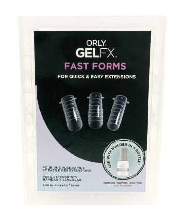 ORLY GelFX Fast Forms (120 pc kit) | Quick and Easy Nail Extensions with Fast Forms | Pair with ORLY Builder Gel 120 Count (Pack of 1)