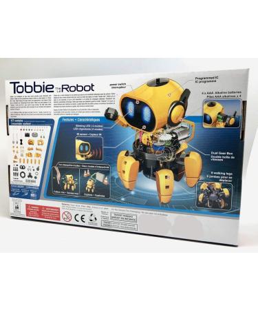 CIC21-893 Tobbie Interactive Robot | AI Capable | Infrared Sensor | Follow Me & Explore Play Modes | Develops Emotions | Gestures & Sound Effects - Buy Online on SooperMarket.com