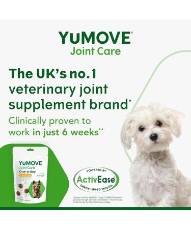 YuMOVE ONE-A-DAY Chews for Small Dogs | Joint Supplement with Glucosamine, Chondroitin & Green Lipped Mussel | 30 Chews - 1 Month Supply - Buy Online on SooperMarket.com