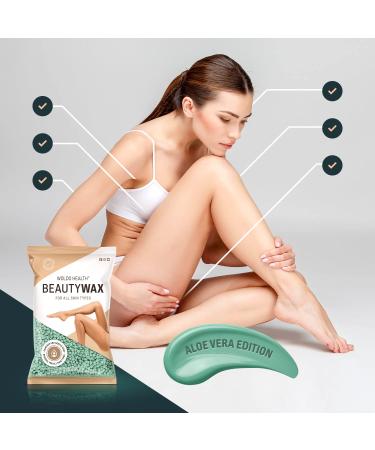Wax Beads for Hair Removal with Aloe Vera - 800g | Stripless Waxing Solution for Smooth Skin - Buy Online on SooperMarket.com