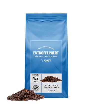 Buy Amazon Decaffeinated Coffee Beans Decaffeinato 1kg - Rainforest Alliance Certified - 2x500g Packs - Buy Online on SooperMarket.com
