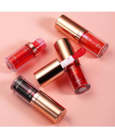 Watery Lip Tint Stain - Korean Plumping Lip Gloss & Moisturizing Liquid Lipstick | Long-Wearing Matte Finish Lip & Cheek Tint | High Pigment Color (#4 - Buy Online on SooperMarket.com