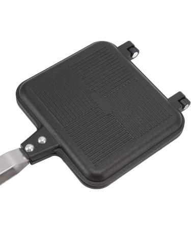 Double Handle Frying Pan Waffle Maker 37 16 4 Non Stick Frying Pan Double Sided Aluminium Alloy with Anti Scalding Handles Pancake Cooking Pot for Kitchen Breakfast - Buy Online on SooperMarket.com