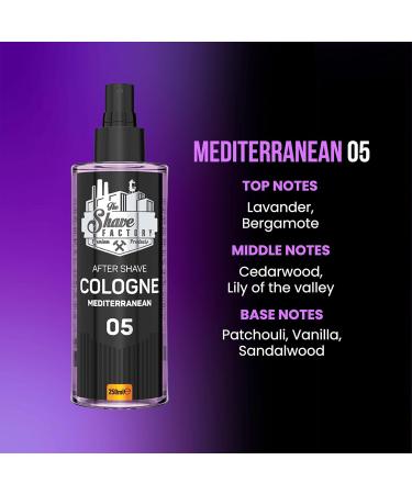 the shave factory After Shave Cologne Series (05 Mediterranean 250ml (8.45 fl. oz)) 05 Mediterranean 8.45 Fl Oz (Pack of 1) - Buy Online on SooperMarket.com