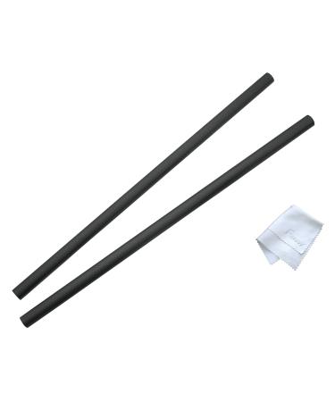 (2 Pcs) 40cm 16 Inch Carbon Fiber Light Weight 15mm Rods for Rail Rod Support Systems, fits 15mm Mattebox, Follow Focus Shoulder Pads Rod Monitor Mount Rod Clamp Base Rod Rail 30cm