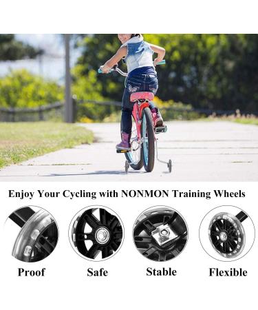 Buy Sunshine Smile 2-Piece Universal Support Wheels for Children's Bikes - Durable Black Iron Training Wheels for Kids - Buy Online on SooperMarket.com