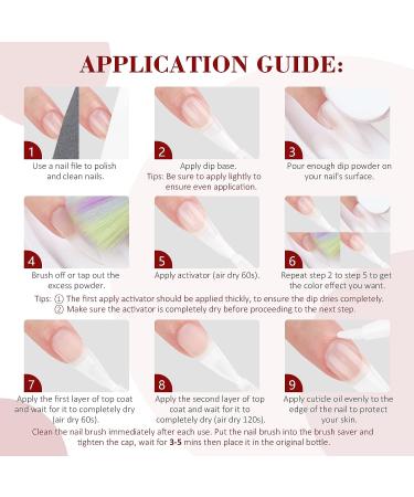 Saviland 1.06Oz Clear Dip Powder for French Nail Art - No Lamp Needed | Manicure Kit for Salon or DIY - Buy Online on SooperMarket.com
