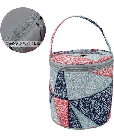 Coopay Small Yarn Storage Bag Mini Knitting Bag Yarns Drum Case for Carry Yarn Ball Crochet Kits Knitting Supplies and Sewing Accessories for Beginner Crocheter and Crafter Blue - Buy Online on SooperMarket.com