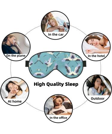 Flying Cranes Soft Sleep Eye Mask | Female Breathable Eye Patch for Travel & Relaxation - Shop Now - Buy Online on SooperMarket.com