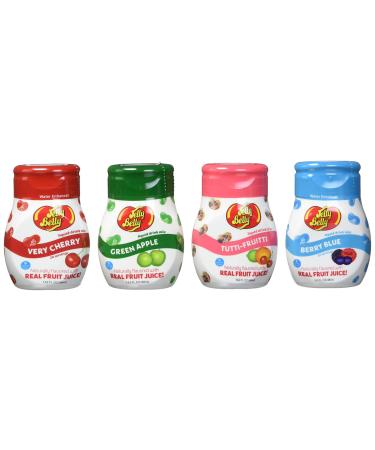Jelly Belly Drink Mix - Variety Pack, Naturally Flavored Water Enhancer, Sugar Free, Zero Calorie, Makes 96 Drinks (Pack of 4 Bottles) (Variety Pack)
