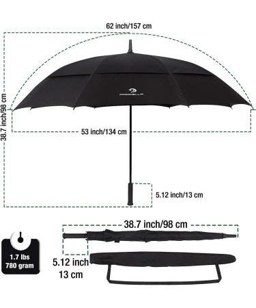 Procella Golf Umbrella 62 Inch - Windproof & Waterproof | Vented Canopy, Automatic Open | Best Golf Gift for Men & Women - Buy Online on SooperMarket.com
