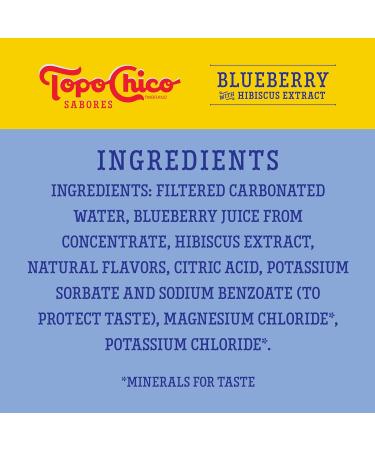 Topo Chico Blueberry Hibiscus Sparkling Water - 12oz 8pk - Refreshing Flavor International Shipping Available - Buy Online on SooperMarket.com