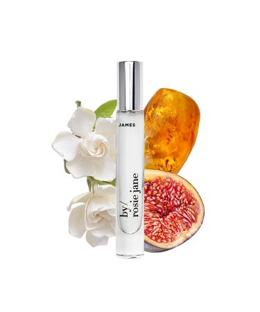 By Rosie Jane Eau De Parfum Travel Spray (James) - Clean Perfume for Women - Essential Oil Mist with Notes of Fig Amber & Gardenia - Women's Fragrances (7.5ml) James (Fig) 0.25 Fl Oz (Pack of 1)