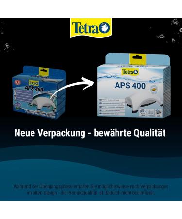 Tetra APS 400 Aquarium Air Pump - Quiet Diaphragm Pump for 250-600 L Aquariums - International Shipping Available - Buy Online on SooperMarket.com