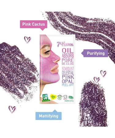 7th Heaven Oil Absorb Pore De-clog & StarDust Celestial Pink Opal Peel-Off face mask 10ml - Buy Online on SooperMarket.com