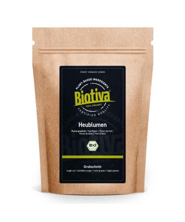 Biotiva Hay Flowers Organic 250g - from Austria- Recommended by Midwives - steam Bath - Bottled and Controlled in Germany