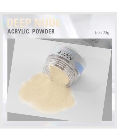 Deep Nude Acrylic Nail Powder: Long-Lasting Professional Extension French Nail Art Supplies - 1oz - Buy Online on SooperMarket.com